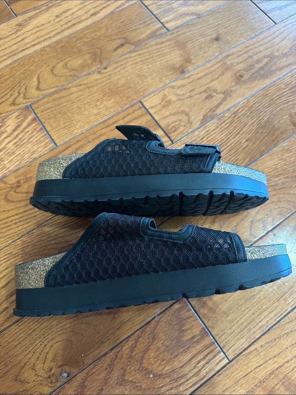 Papillio by Birkenstock Black Double Strap Platform size 39 - Picture 3 of 6
